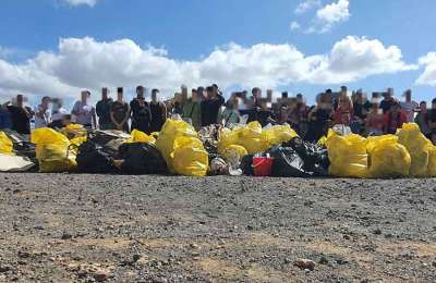 Students collect over 5,000kg of garbage from San Miguel's streets