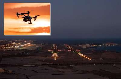 Delays and diversions at a Canary Islands airport due to a drone