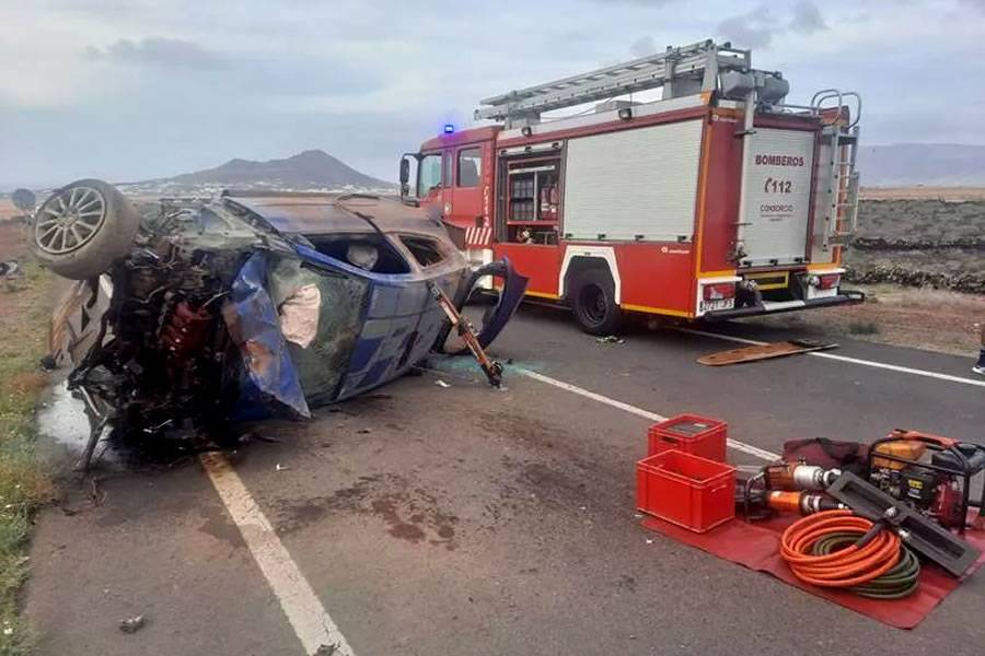 Man seriously injured in a car accident in Muñique