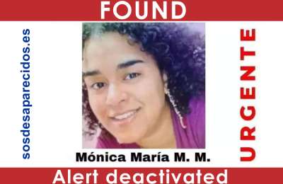 MISSING UPDATE: Monica is found alive in the south of Tenerife
