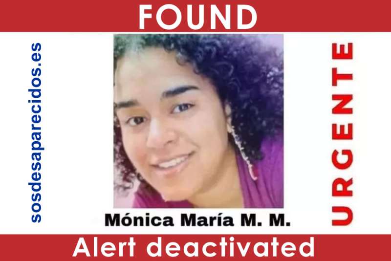 MISSING UPDATE: Monica is found alive in the south of Tenerife