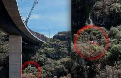 Man survives suicide attempt after jumping off a 40 metre high bridge in Tenerife 