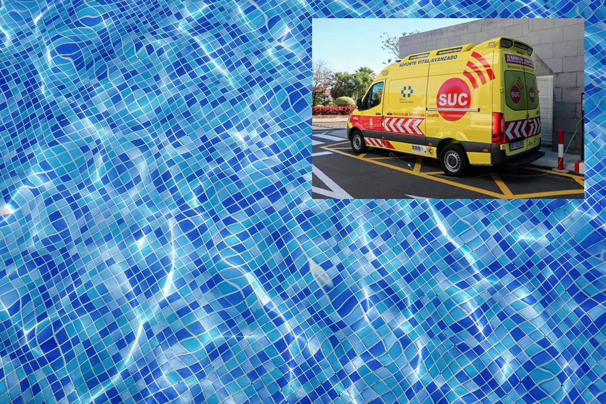Paramedics revive young girl who drowned in a hotel pool in Playa Las Americas Paramedics revive young girl who drowned in a hotel pool in Playa Las Americas