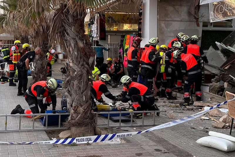 Four killed as terrace floor of beach club restaurant collapses in Majorca