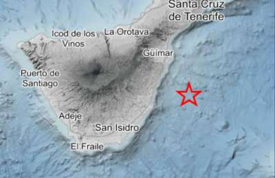A 3.3 magnitude earthquake rattles the east coast of Tenerife