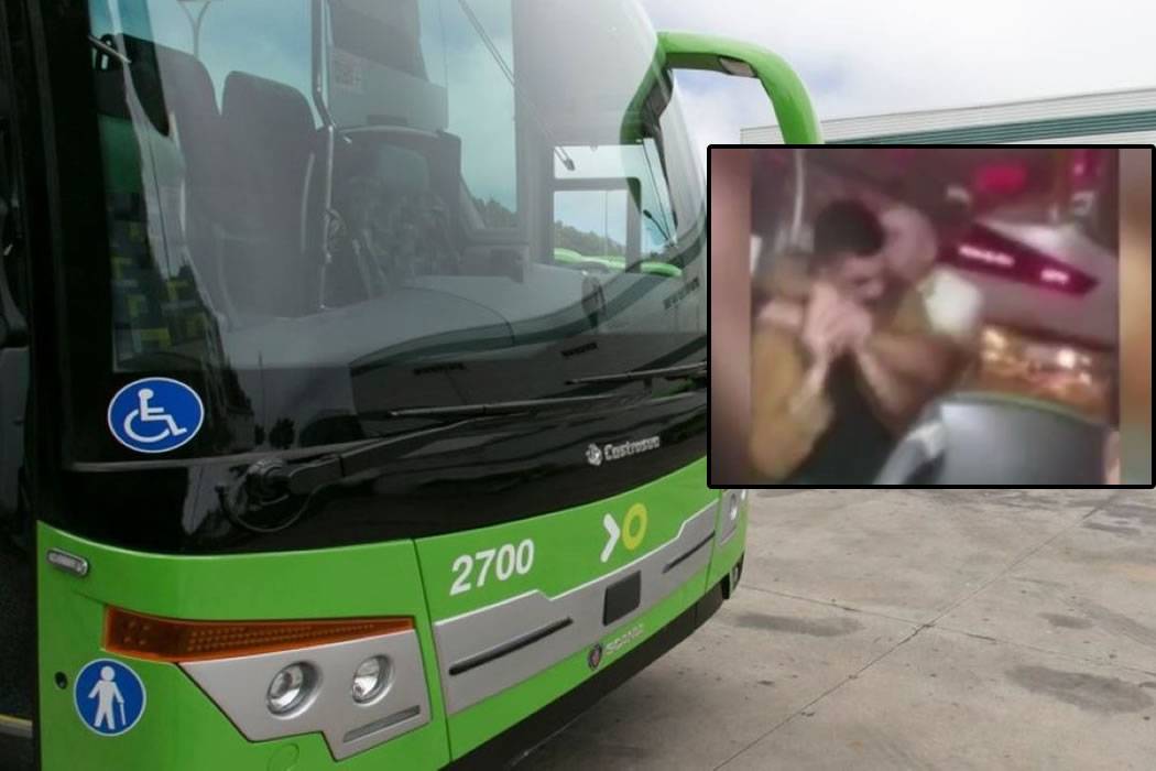 VIDEO: Fight breaks out on a Titsa bus between a passenger and driver