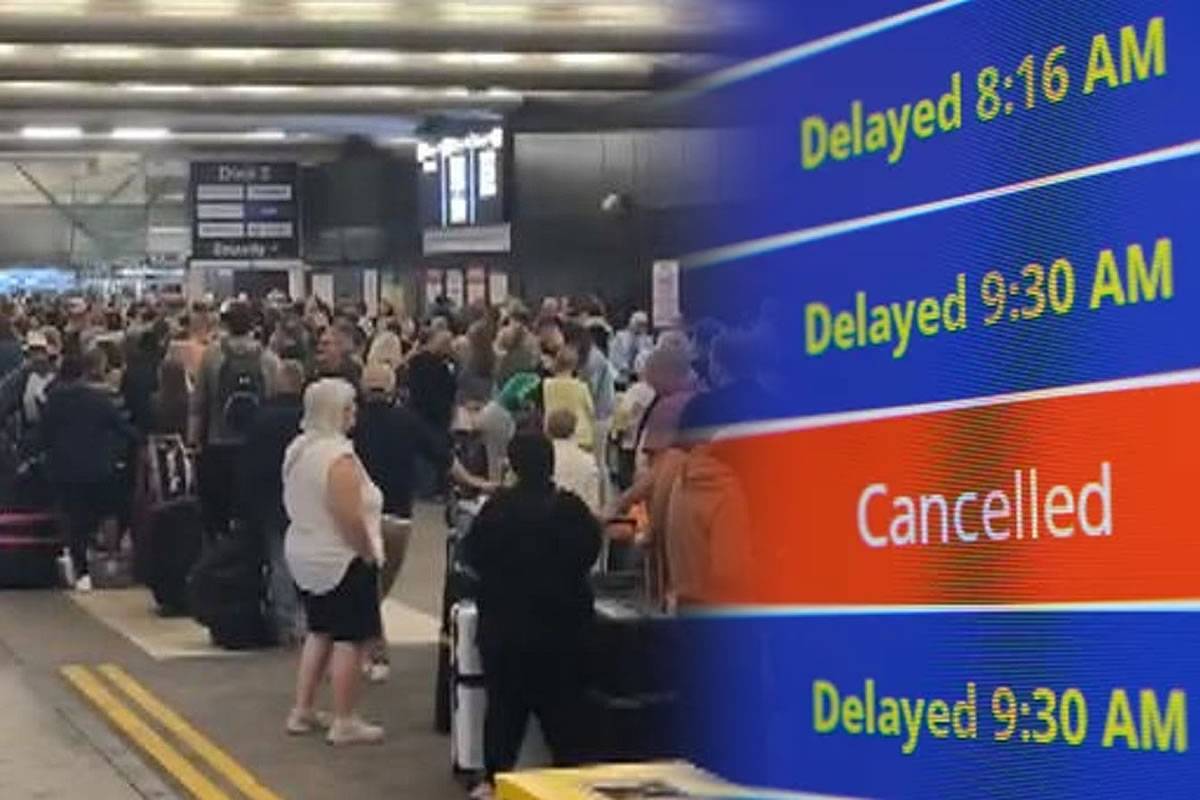 Major power cut causes flight cancellations and delays at Manchester Airport