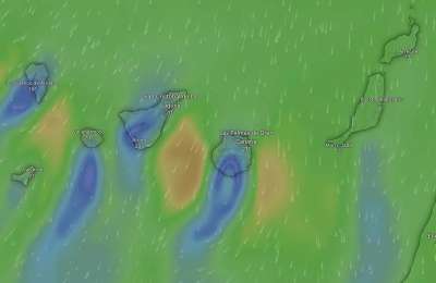 AEMET forecasts rain in parts of the Canary Islands this Tuesday