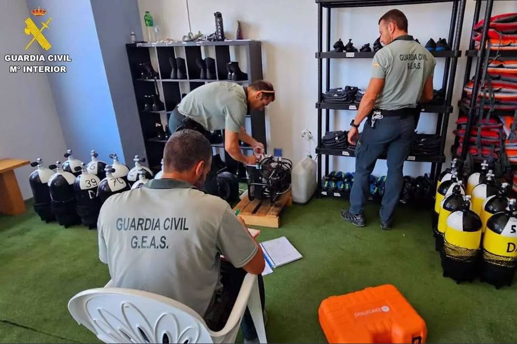 The Guardia Civil reports 39 serious violations in dive centres in the Canary Islands