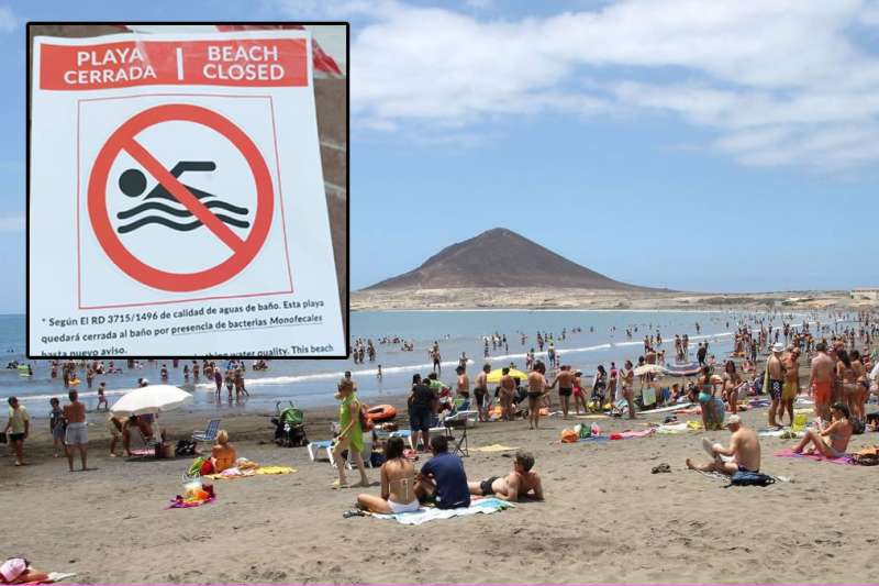 FAKE NEWS: Beach in the south of Tenerife is not closed, signs are false