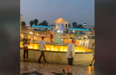Video of British holidaymaker jumping into south Tenerife fountain for €20 sparks controversy