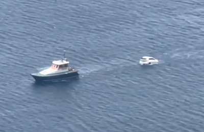 VIDEO: Another car ends up in the sea in the Canary Islands