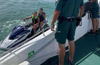 Guardia Civil issue 11 fines to jet ski companies in the south of Tenerife