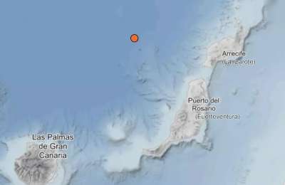 3.6 magnitude earthquake recorded north of El Cotillo early this morning