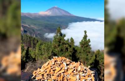 Outrage over ‘mountain’ of cigarette butts at iconic Tenerife viewpoint