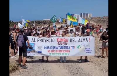 New protest in Puertito de Adeje against the Cuna del Alma tourism project