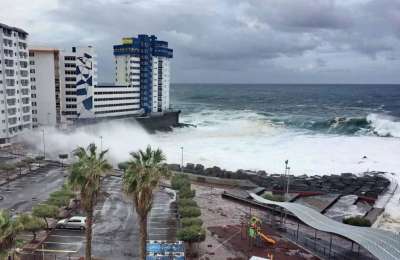 Some rain and pre-alert activated for ‘coastal flooding’ in the Canary Islands 