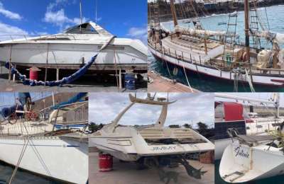 Port Authorities put boats in the Canary Islands up for auction starting at one cent