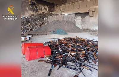 The Guard Civil destroys over 1,500 confiscated weapons in the Canary Islands  