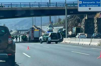 Multiple accidents caused major delays on the TF-1 motorway this Tuesday