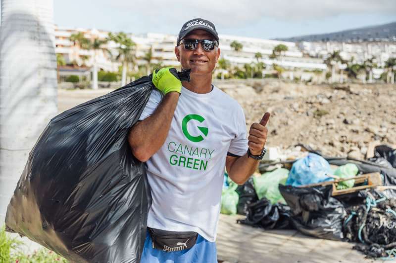 Canary Green leads successful beach clean-up at La Caleta in Costa Adeje