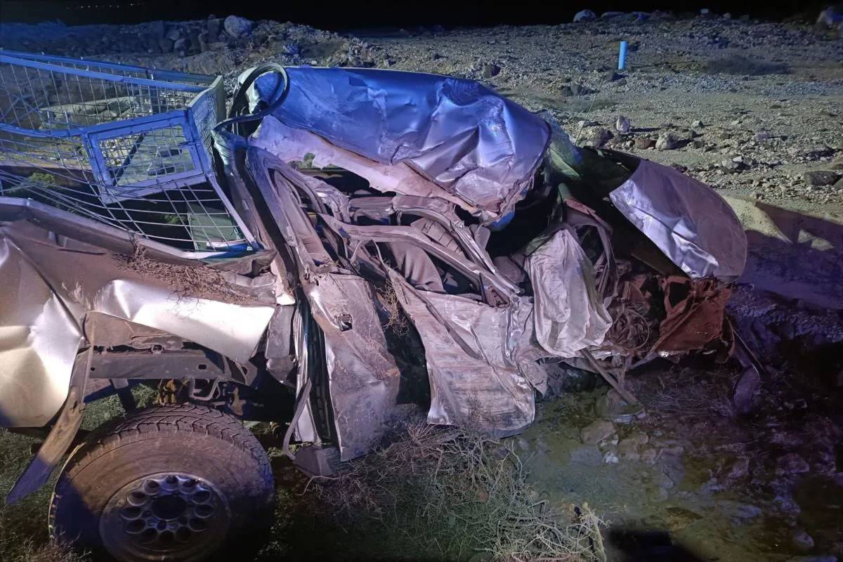 Driver seriously injured as thrown out of car when it rolls over in a crash