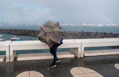 Forecasts show light rain and strong winds for the western Canary Islands this Sunday