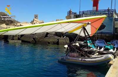 Guardia Civil Intercepts a flying boat near Puerto Mogan 