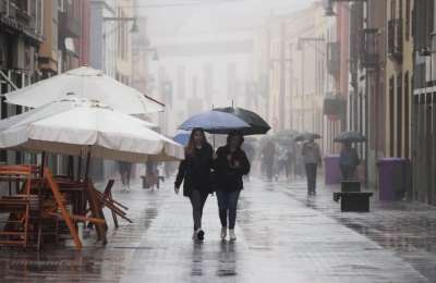AEMET activates rain warning in the Canary Islands, 