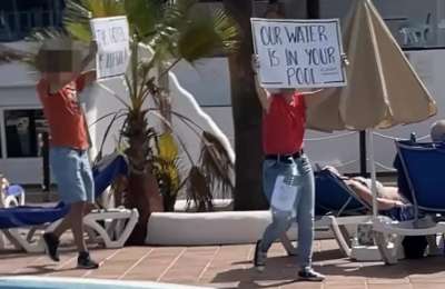 VIDEO: Activists storm Hotel Papagayo Arena to protest its illegality
