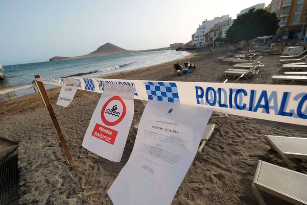 El Médano Beach closed again due to more faecal contamination