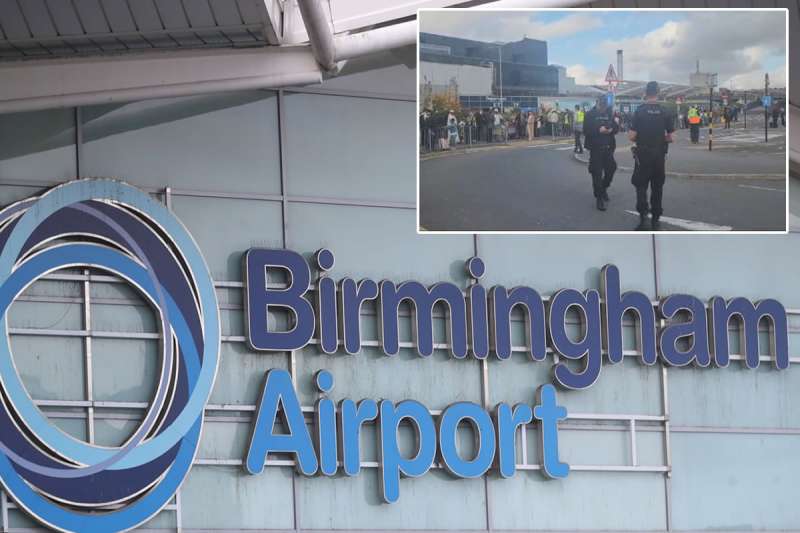 Birmingham Airport evacuated and all flights grounded due to suspicious vehicle