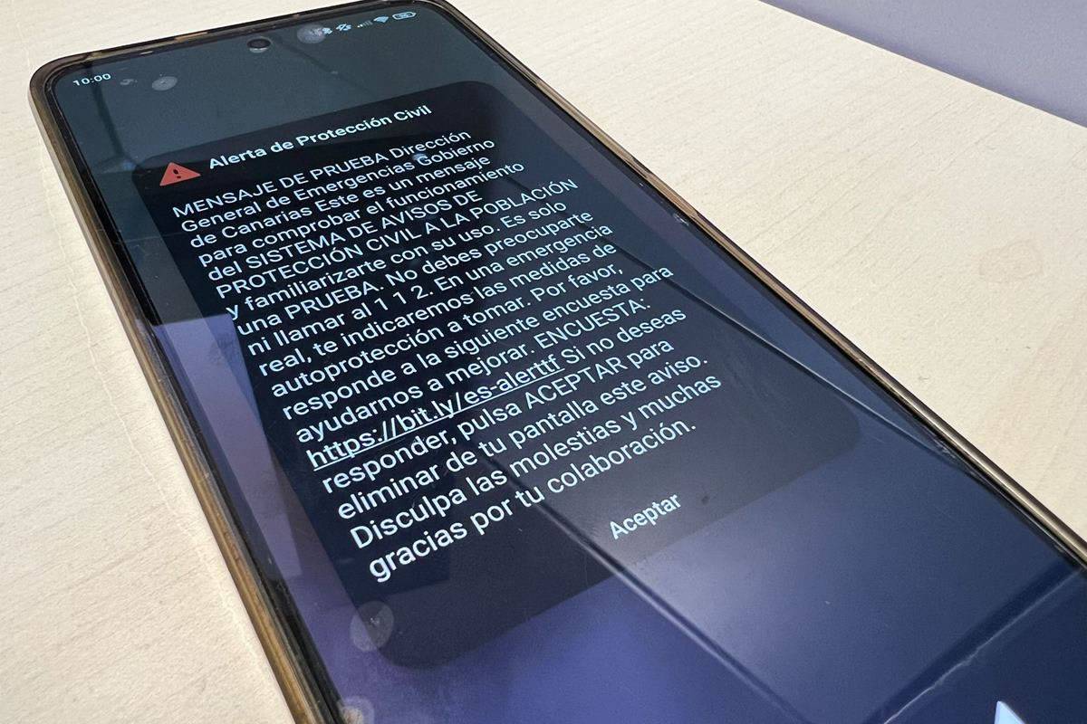 Successful ES-Alert Test conducted in Tenerife to 800,000 devices in English and Spanish