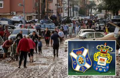 CD Tenerife and UD Las Palmas Donate Ticket Proceeds to DANA Disaster Victims