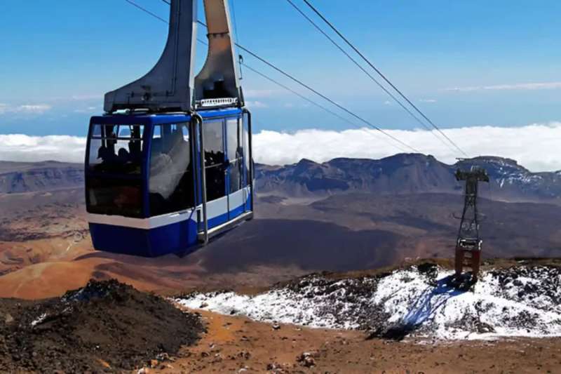 77 people rescued from Teide cable car amid adverse weather conditions