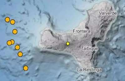 The IGN report nine earthquakes in El Hierro including one of 3.0 magnitude 