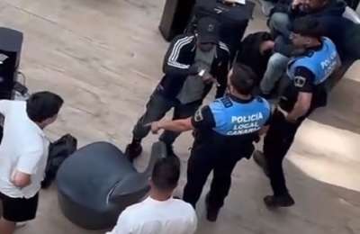 VIDEO: Suspected thief turns violent against police at Tenerife Shopping Centre
