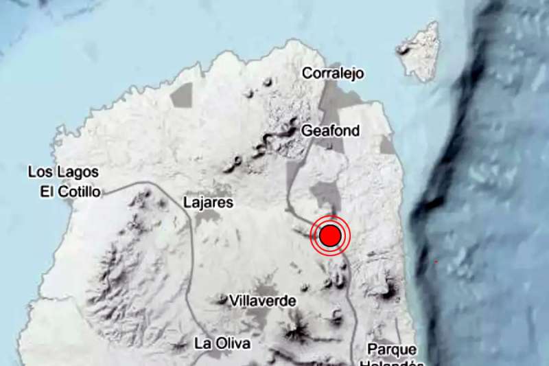 2.4 magnitude earthquake felt in northern Fuerteventura