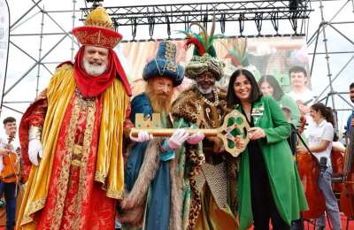 Details of the Three Kings parade in Las Palmas de Gran Canaria