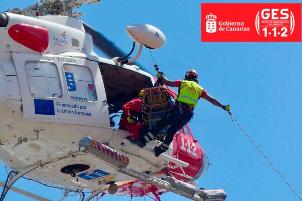 Paraglider in critical condition after falling in remote area of Gáldar