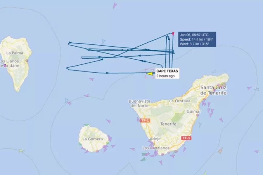 Mystery surrounds U.S. Naval vessel's erratic movements between Tenerife and La Palma