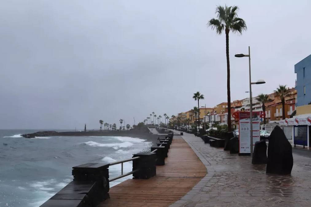 AEMET forecast change in the weather due to incoming storm in the Canary Islands
