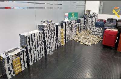 Guardia Civil smashes cigarette smuggling network at Tenerife South Airport arresting 175 people