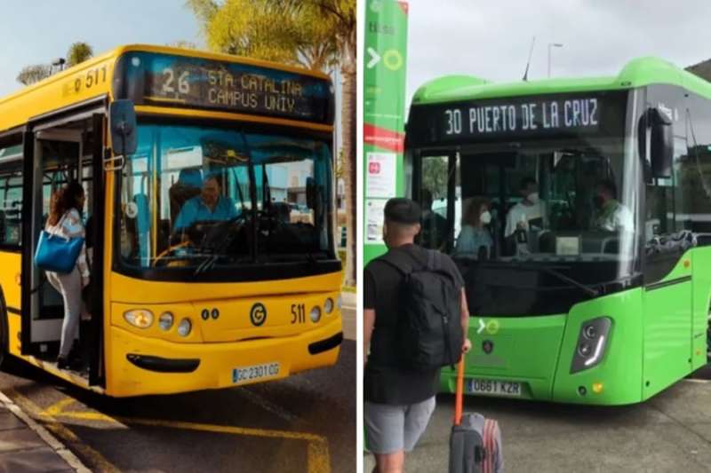 Farewell to free buses in the Canary Islands: Public transport charges return this Thursday