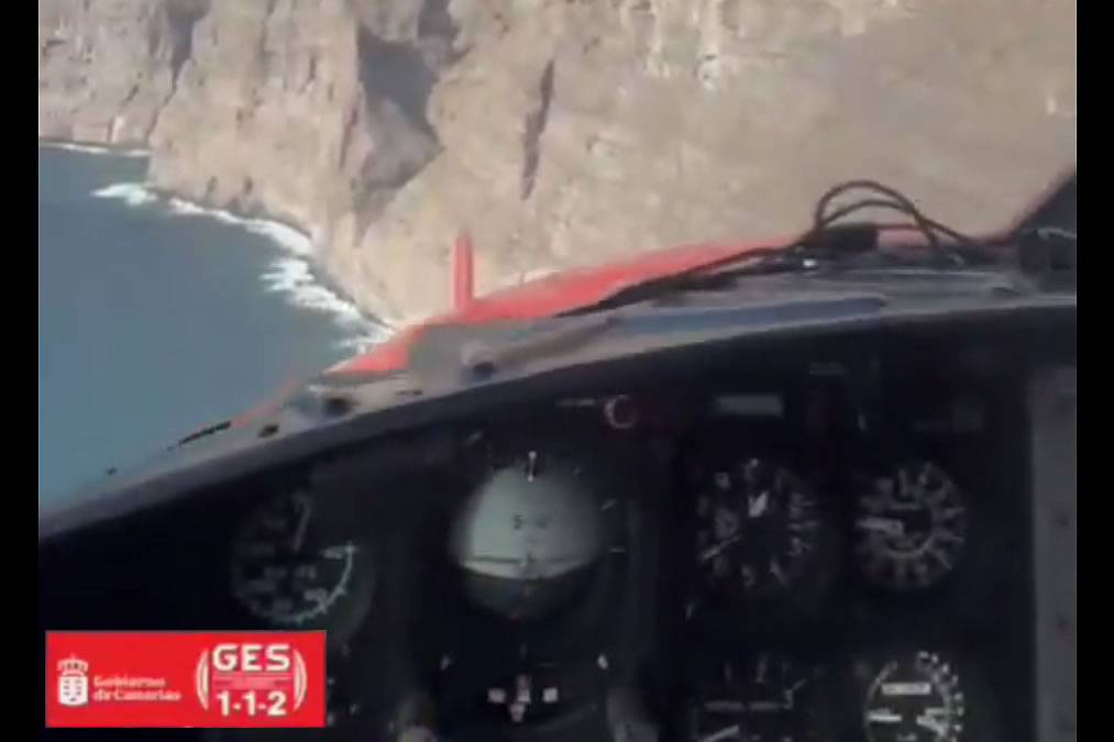 VIDEO: Hiker rescued by helicopter after fall in Los Gigantes