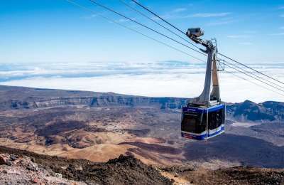 Teide Cable Car closed due to strong winds