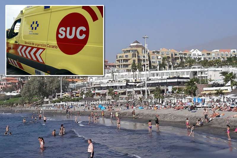 Man dies after being rescued from the sea at Fañabe Beach in south Tenerife