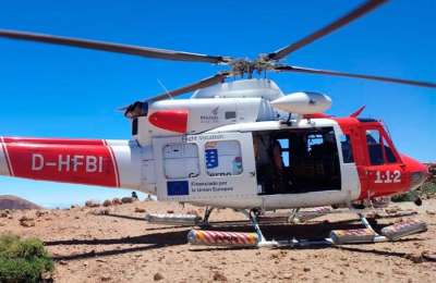 Injured woman airlifted from Mount Teide in Tenerife