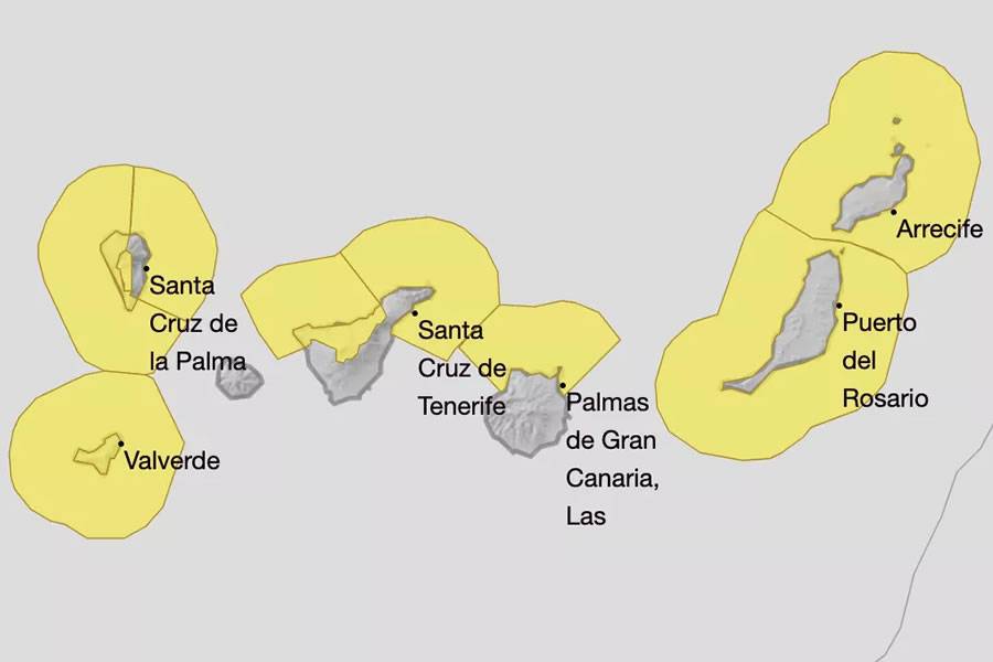 Yellow weather warning issued for dangerous coastal conditions on Tuesday