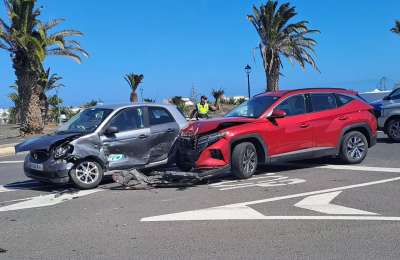 Head-on collision in Costa Teguise leaves one injured